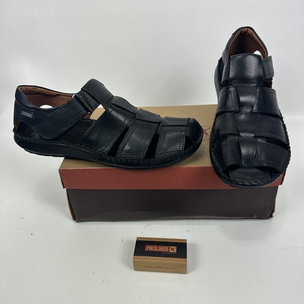 Pikolinos Mens Tarifa Fisherman Sandals 06J-5433 Black Size Eu 45